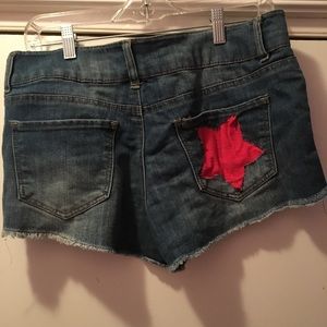 Denim shorts